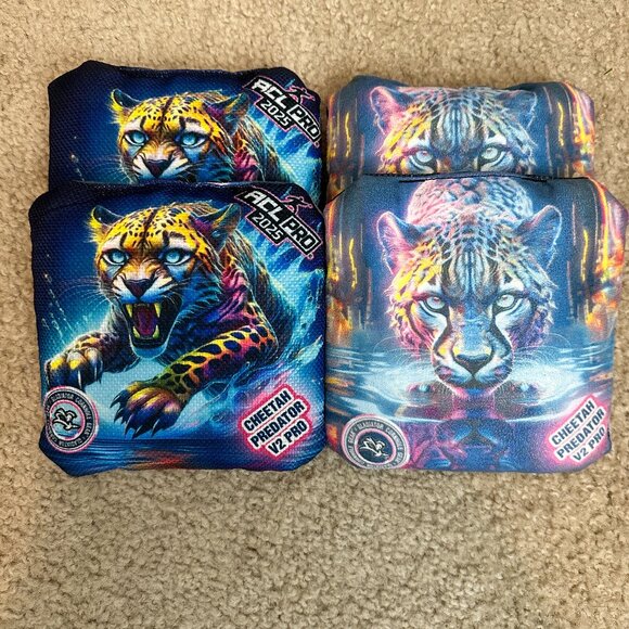 Gladiator Cornhole Gear 2025 Cheetah Predator Pro Bags & Sidekick carrying case - Picture 5 of 5